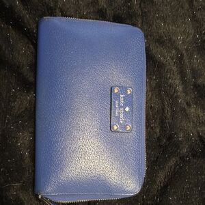 Kate Spade Royal Blue Zip Wallet